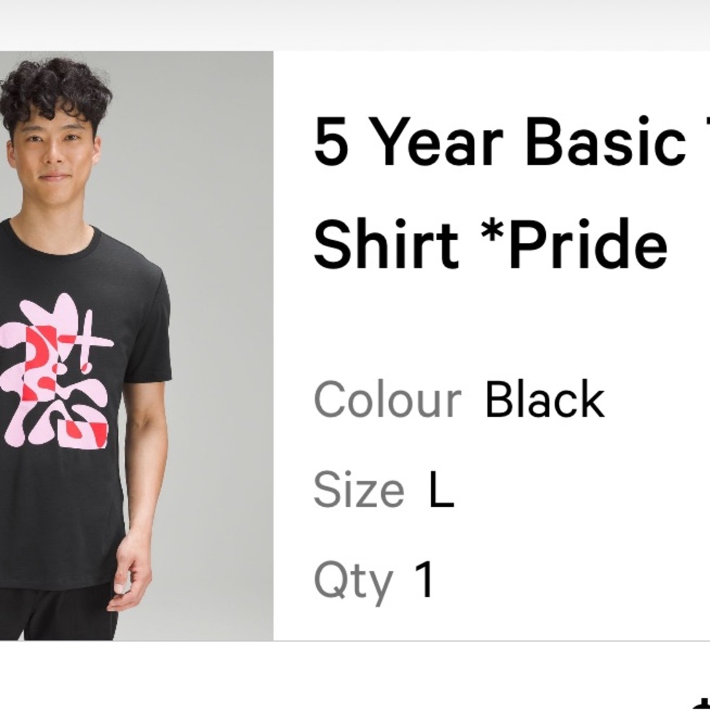 Lululemon Black Graphic T-Shirt